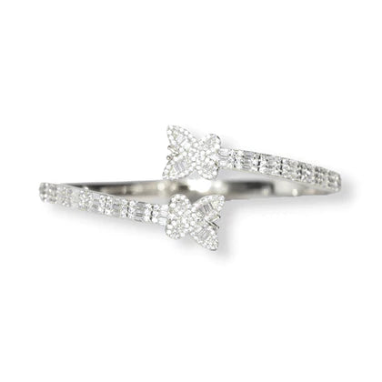Baguette Butterfly Bangle