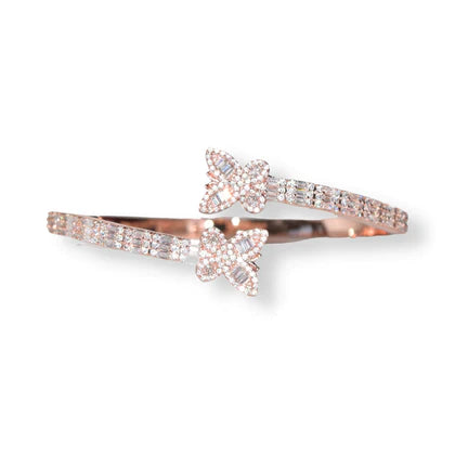Baguette Butterfly Bangle