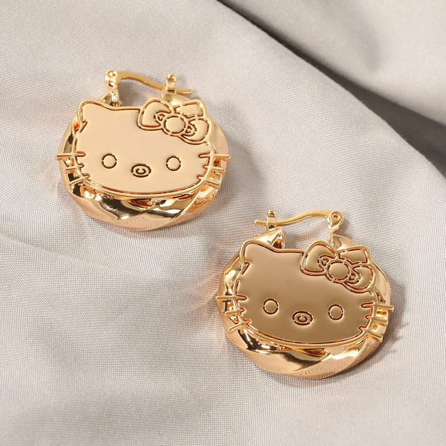 HK Twist Hoop Earrings