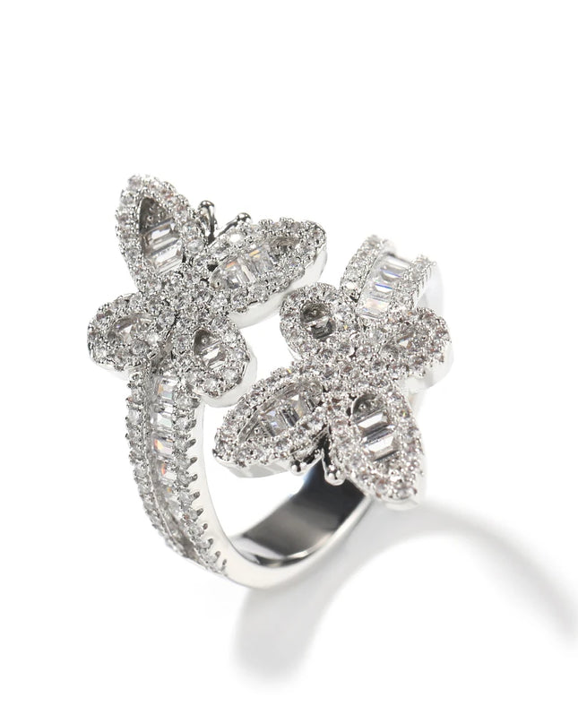 Butterfly Baguette Ring