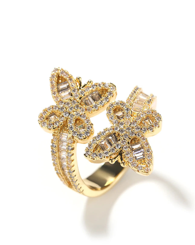 Butterfly Baguette Ring