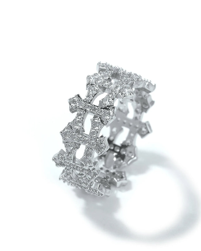chrome cross ring