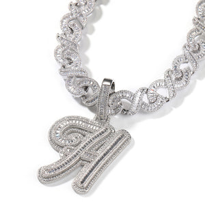 Infinity Baguette Cutt Necklace