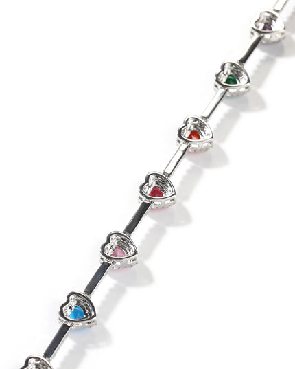 Heart gemstone bracelet