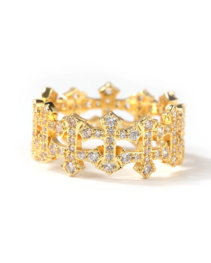 chrome cross ring