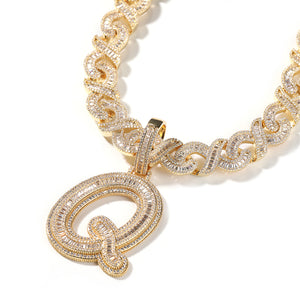 Infinity Baguette Cutt Necklace