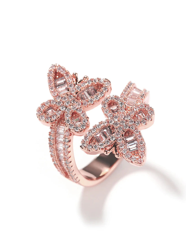 Butterfly Baguette Ring