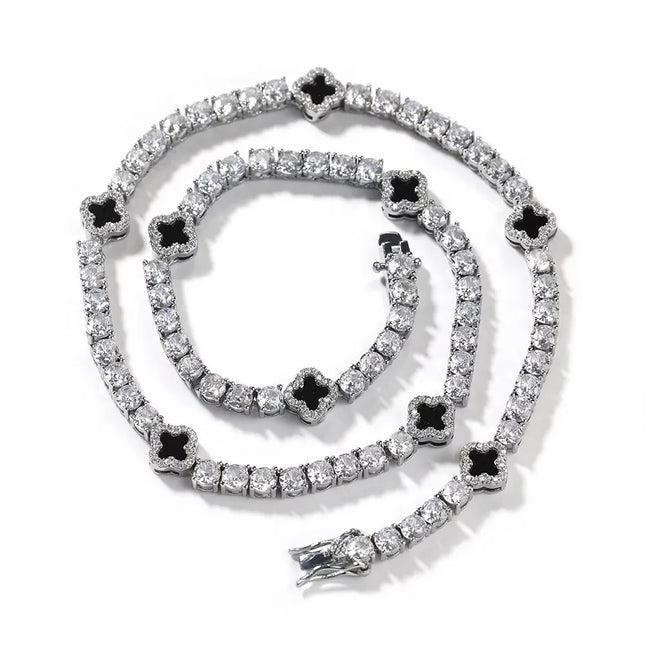 Mini Clover Tennis Necklace