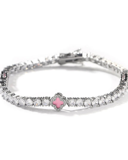 Mini Clover Tennis Bracelet