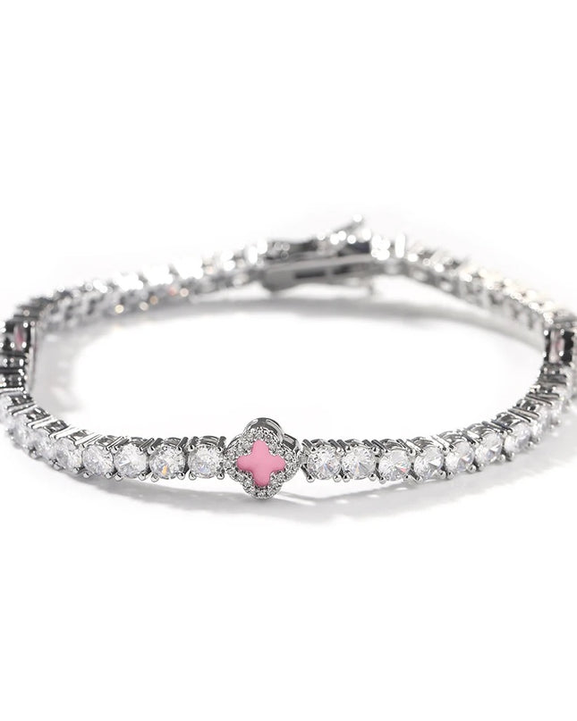 Mini Clover Tennis Bracelet