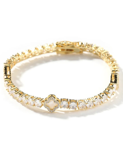 Mini Clover Tennis Bracelet
