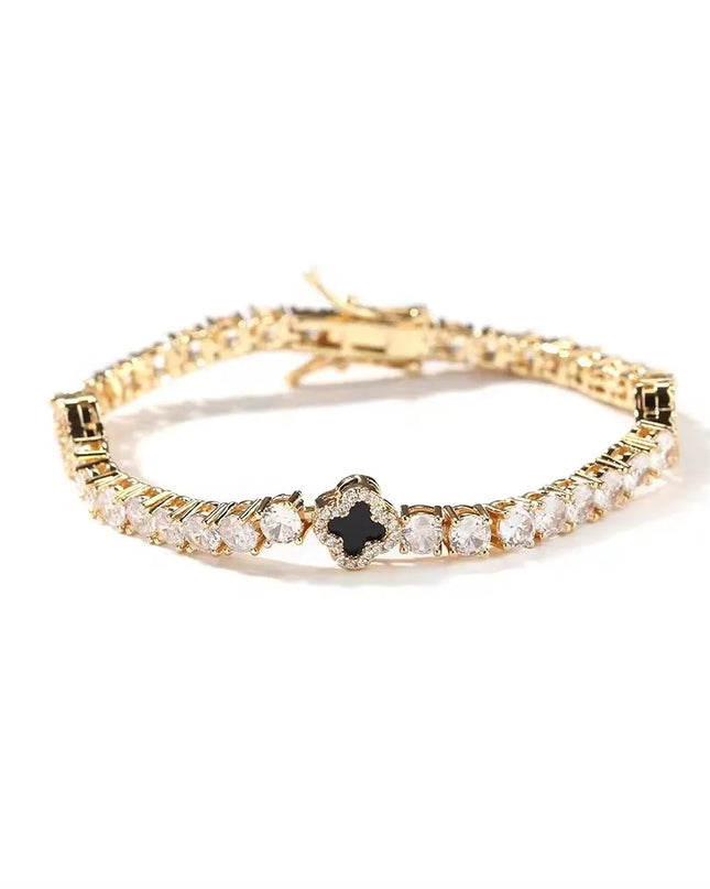 Mini Clover Tennis Bracelet