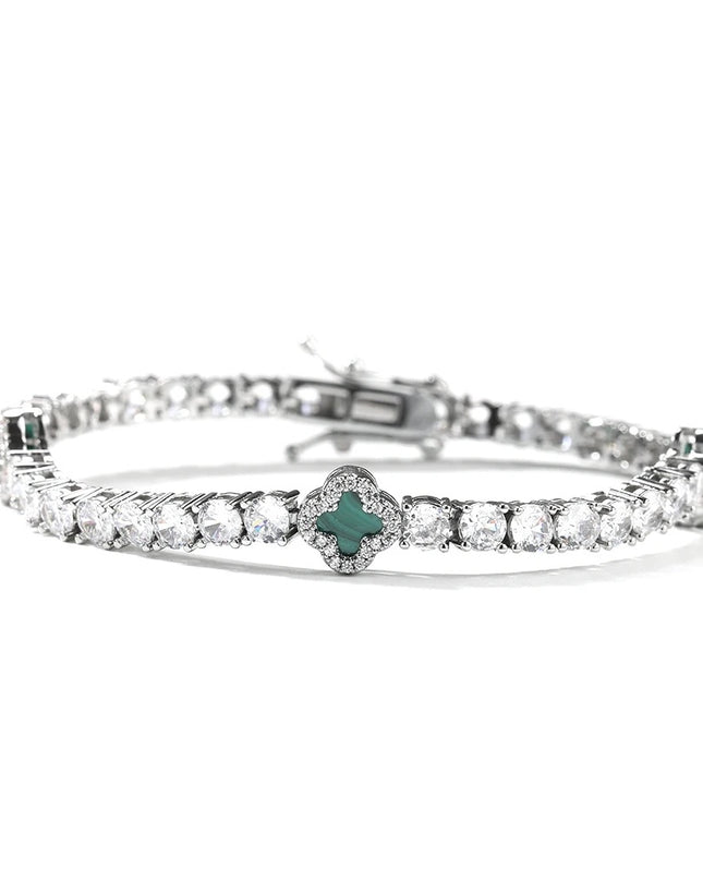 Mini Clover Tennis Bracelet