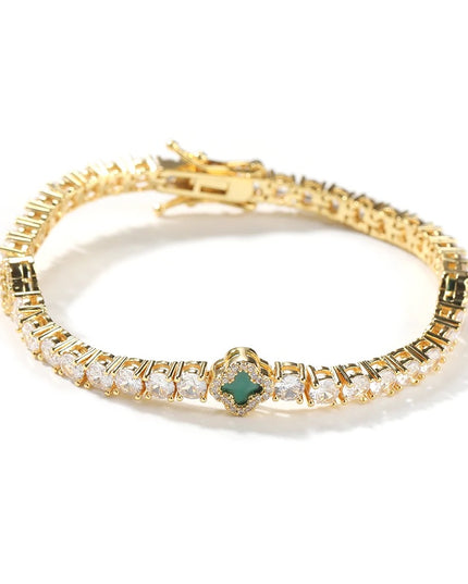 Mini Clover Tennis Bracelet