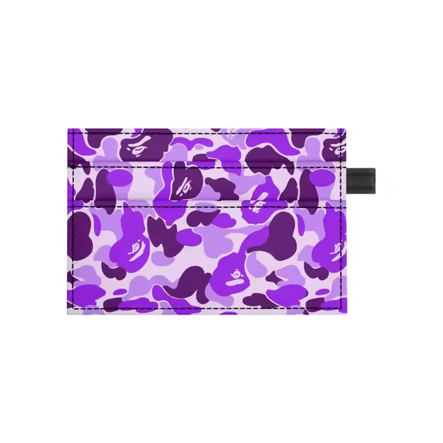 PURPLE Camo Cardholder Wallet