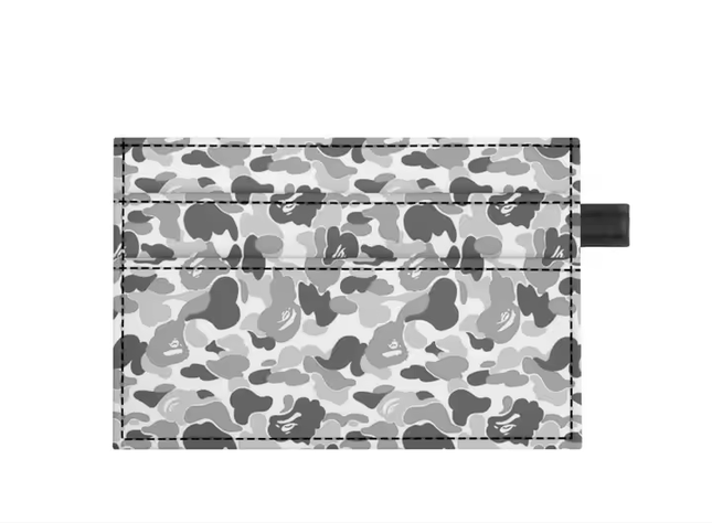 GREY Camo Cardholder Wallet