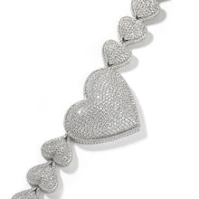 Load image into Gallery viewer, ICY QUEEN HEARTS NECKLACE