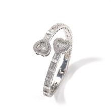 Load image into Gallery viewer, HEART BAGUETTE BANGLE - Drip Glam Shop