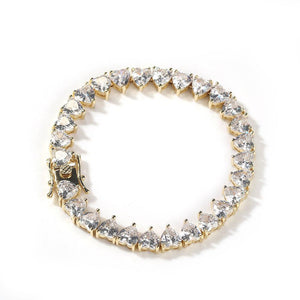 HEART TENNIS BRACELET - Drip Glam Shop