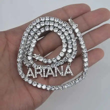 Load image into Gallery viewer, Mini Charm Initial Necklace