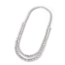 Load image into Gallery viewer, DOUBLE LAYER TENNIS NECKLACE - Drip Glam Shop