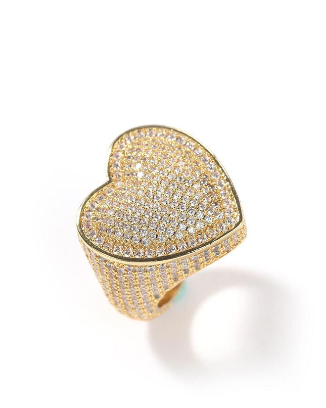 Chunky Heart Ring - Drip Glam Shop