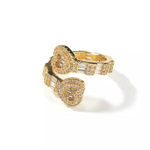 Baguette Cut Heart Diamond Ring - Drip Glam Shop
