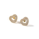 Princess Cut Heart Earrings - Drip Glam Shop