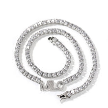 Load image into Gallery viewer, Mini Charm Initial Necklace