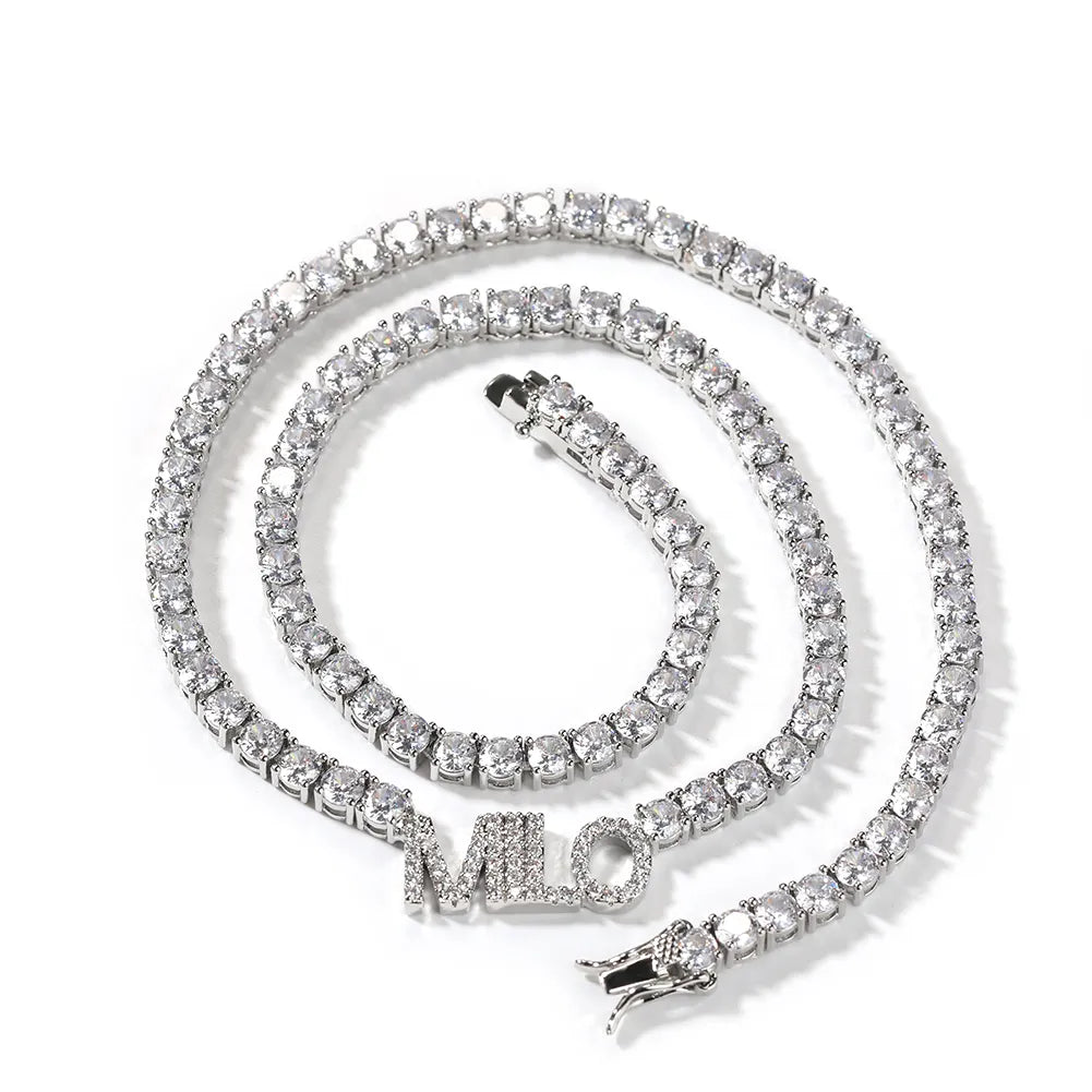 Mini Charm Initial Necklace