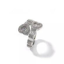 Load image into Gallery viewer, Baguette Cut Heart Diamond Ring - Drip Glam Shop