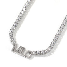 Load image into Gallery viewer, Mini Charm Initial Necklace