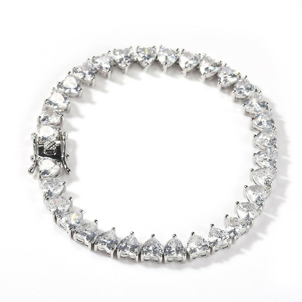 HEART TENNIS BRACELET - Drip Glam Shop