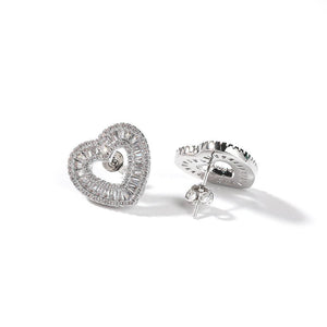 Princess Cut Heart Earrings - Drip Glam Shop