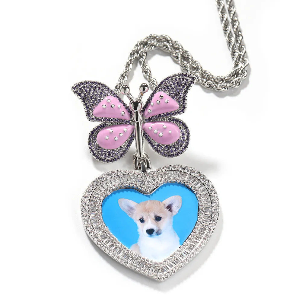 Kaia Butterfly Photo Pendent