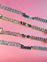 Load image into Gallery viewer, Zodiac Sign Cuban Anklet - Drip Glam Shop