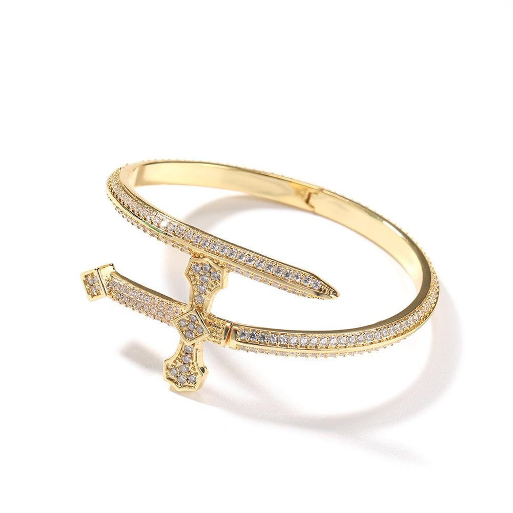 CROSS BANGLE - Drip Glam Shop