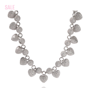 DIAMOND HEART BOMB NECKLACE