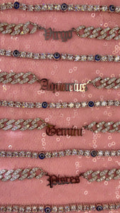 Zodiac Sign Cuban Anklet - Drip Glam Shop