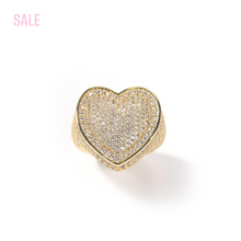 Load image into Gallery viewer, ICY HEART CHUNKY RING