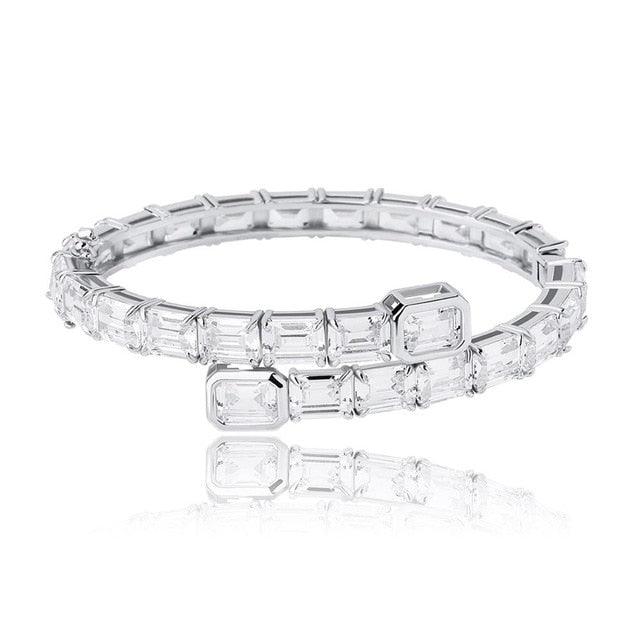 EMERALD PRINCESS CUT  BRACELET - Drip Glam Shop