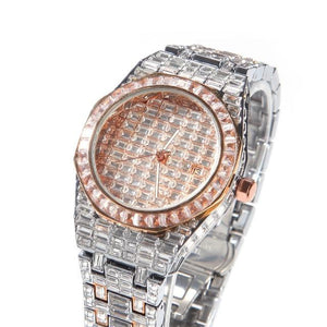 ICED OUT BAGUETTE WATCH - Drip Glam Shop