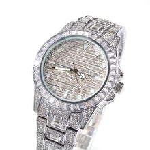 Load image into Gallery viewer, Iced Out Baguette Quartz Watch - Drip Glam Shop