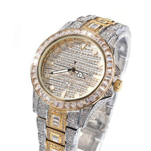 Load image into Gallery viewer, Iced Out Baguette Quartz Watch - Drip Glam Shop