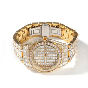 ICED OUT BAGUETTE WATCH - Drip Glam Shop