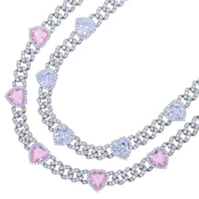 Load image into Gallery viewer, Cuban Link Heart Necklace - Drip Glam Shop