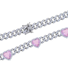 Load image into Gallery viewer, Cuban Link Heart Necklace - Drip Glam Shop