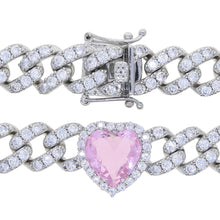 Load image into Gallery viewer, Cuban Link Heart Necklace - Drip Glam Shop