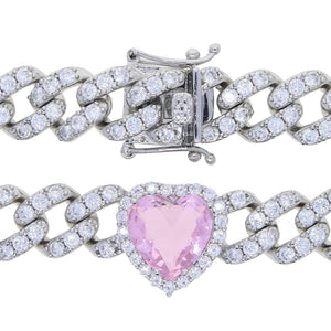 Cuban Link Heart Necklace - Drip Glam Shop