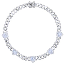Load image into Gallery viewer, Cuban Link Heart Necklace - Drip Glam Shop